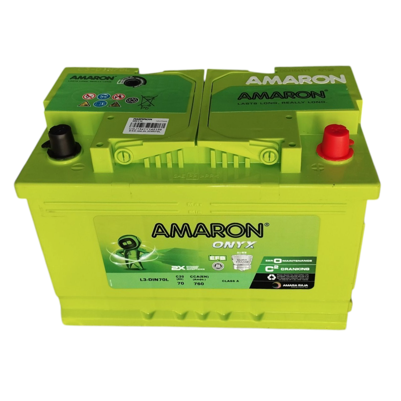 Amaron EFB DIN70 L3 70Ah start-stop car battery in Kenya - Jemspark
