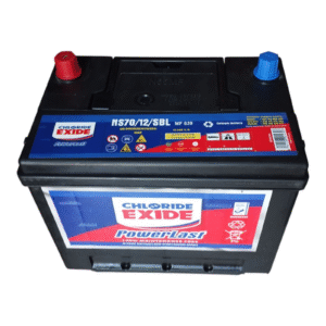 NS70 Chloride Exide 12V 65Ah 520CCA MF Battery