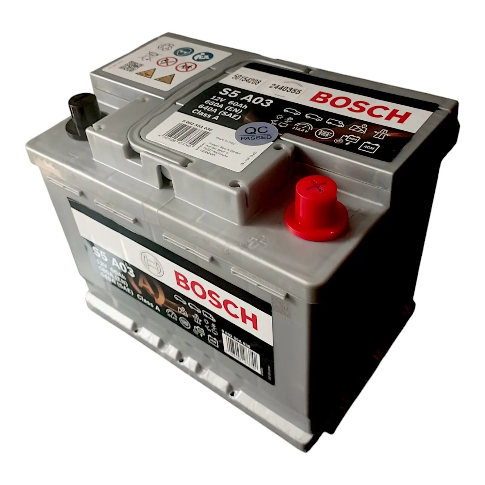 AGM 60 Bosch S5 A03 12V 60Ah 680CCA battery | Jemspark