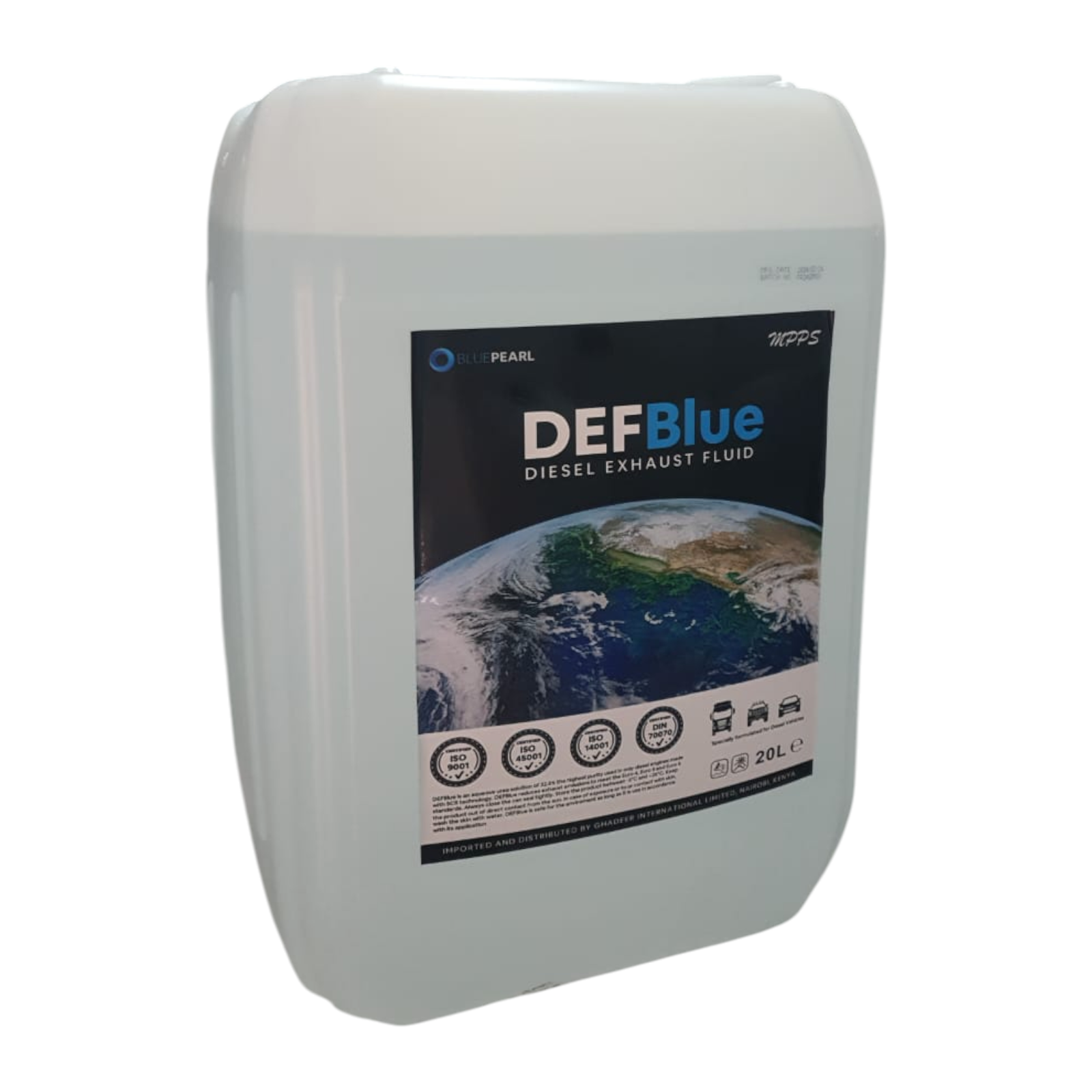 DEFBlue AdBlue 20L Diesel Exhaust Fluid (DEF) for SCR diesel vehicles available at Jemspark Kenya