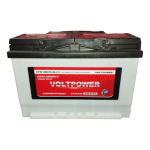 Voltpower DIN70EFB Battery front view