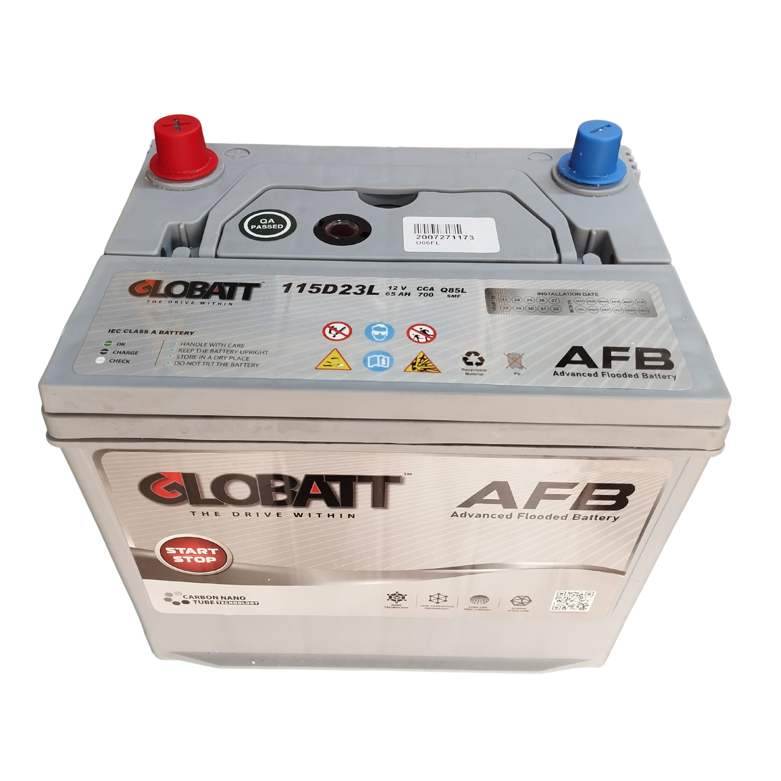Globatt AFB Q85L 115D23L 65Ah 700CCA Start-Stop maintenance free car battery - Jemspark
