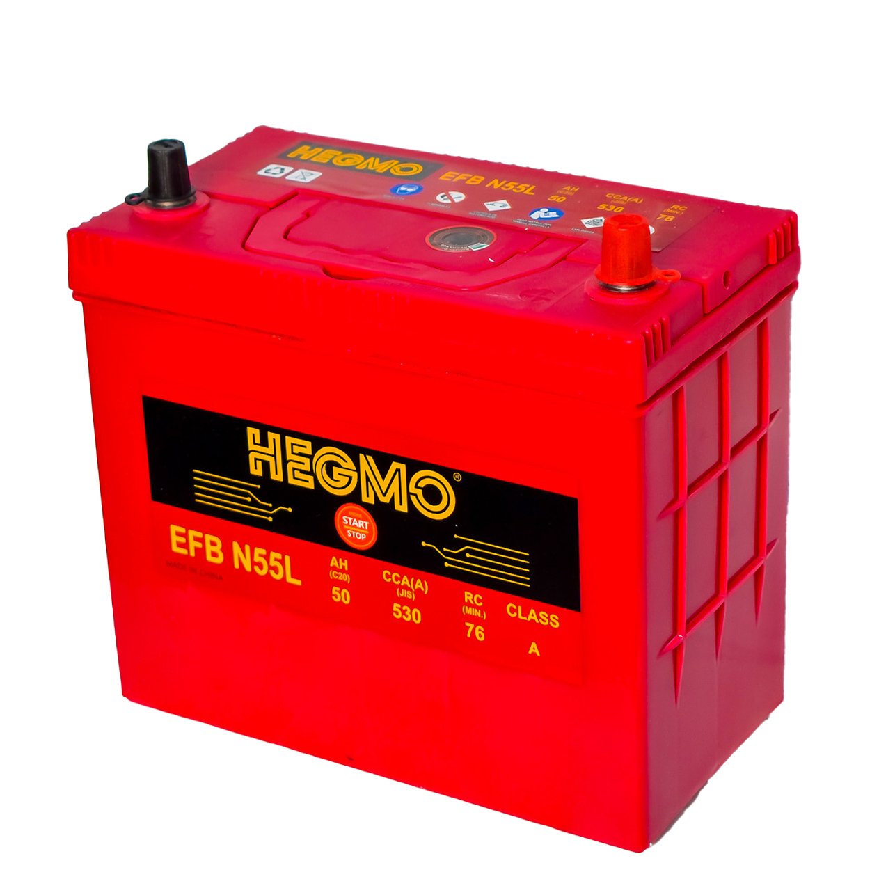 Hegmo EFB N55L 12V 50Ah 530CCA Start-Stop Car Battery Kenya - Jemspark