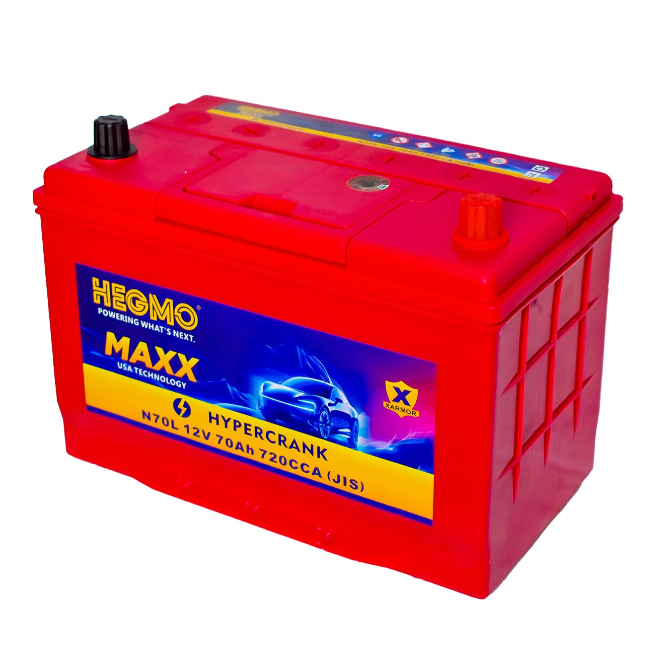 Hegmo Maxx N70L 12V 70Ah 720CCA Car Battery Kenya - Jemspark