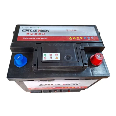 CRUZTREK MF DIN55L 12V 55Ah 490CCA Maintenance-Free Car Battery