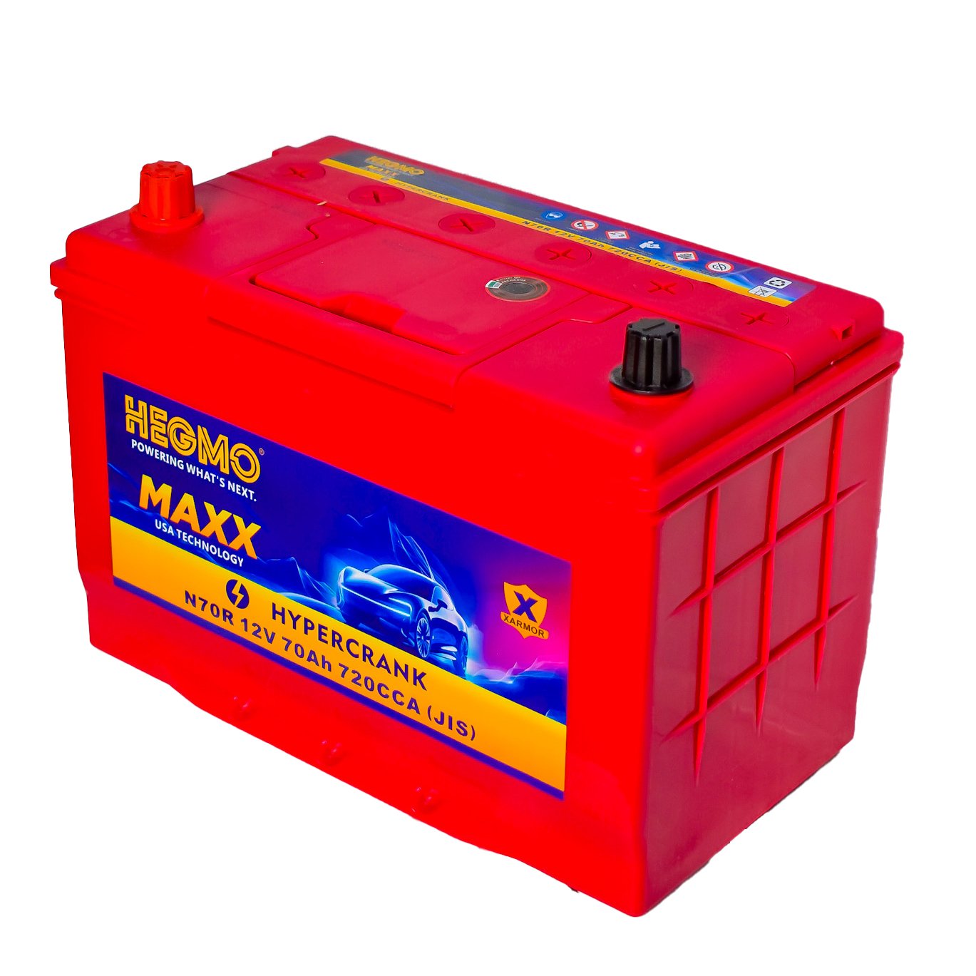 Hegmo Maxx N70R 12V 70Ah 720CCA Car Battery Kenya - Jemspark