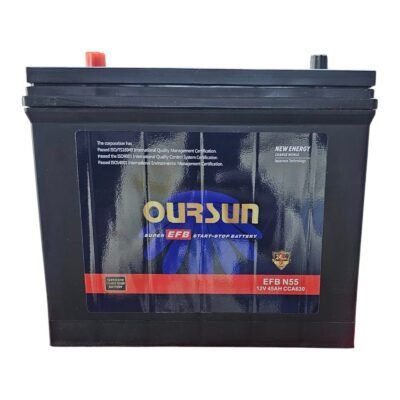 Oursun EFB N55 12V 45Ah 630CCA Start-Stop Car Battery